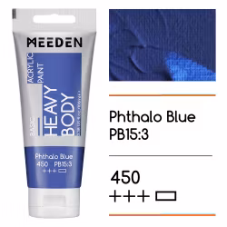 MEEDEN akryl heavy body 100ml – 450 Phthalo Blue