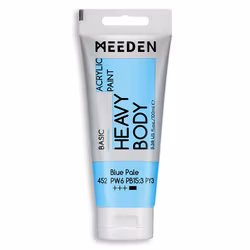 MEEDEN akryl heavy body 100ml – 452 Blue Pale
