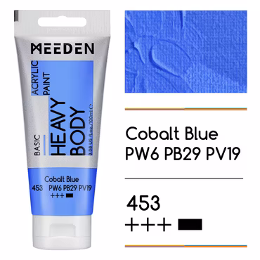 MEEDEN akryl heavy body 100ml – 453 Cobalt Blue