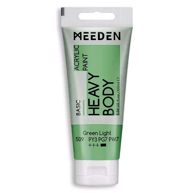 MEEDEN akryl heavy body 100ml – 509 Green Light