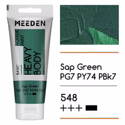 MEEDEN akryl heavy body 100ml – 548 Sap Green
