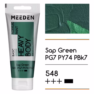MEEDEN akryl heavy body 100ml – 548 Sap Green