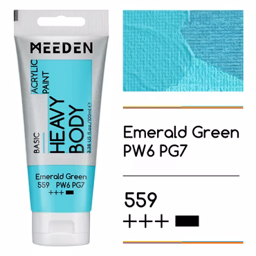 MEEDEN akryl heavy body 100ml – 559 Emerald Green