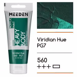 MEEDEN akryl heavy body 100ml – 560 Viridian Hue