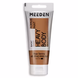 MEEDEN akryl heavy body 100ml – 601 Raw Sienna