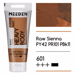 MEEDEN akryl heavy body 100ml – 601 Raw Sienna