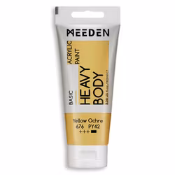 MEEDEN akryl heavy body 100ml – 676 Yellow Ochre