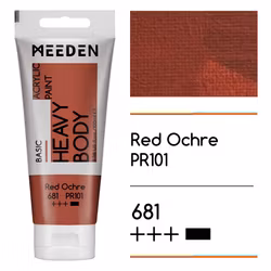 MEEDEN akryl heavy body 100ml – 681 Red Ochre