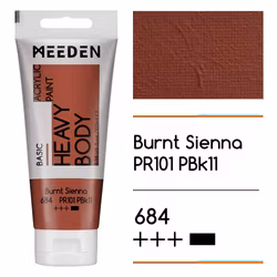 MEEDEN akryl heavy body 100ml – 684 Burnt Sienna