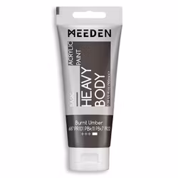 MEEDEN akryl heavy body 100ml – 687 Burnt Umber