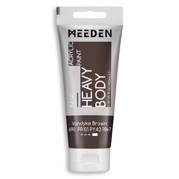 MEEDEN akryl heavy body 100ml – 690 Vandyke Brown