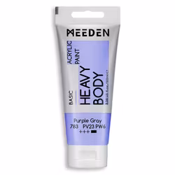 MEEDEN akryl heavy body 100ml – 783 Purple Gray