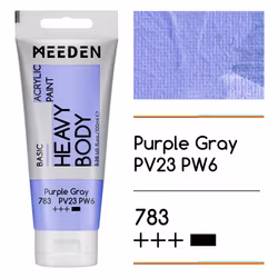 MEEDEN akryl heavy body 100ml – 783 Purple Gray