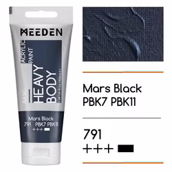 MEEDEN akryl heavy body 100ml – 791 Mars Black