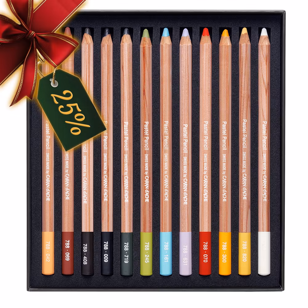 Caran d'Ache Pastellsett - 12stk