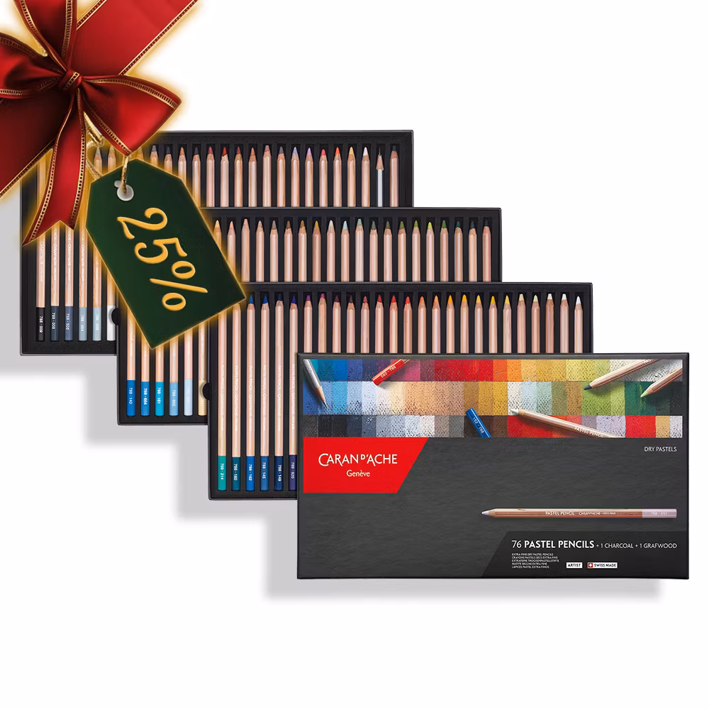 Caran d'Ache Pastellsett - 76stk