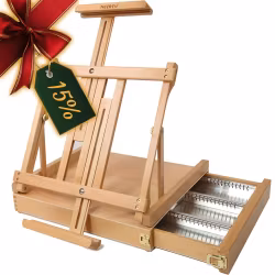 MEEDEN bordstaffeli med skuff