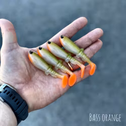 GigabiteV2 Bass Orange 8cm - 4pcs
