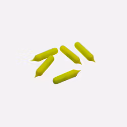 Rasselkammare Fluo Gul - 5pcs