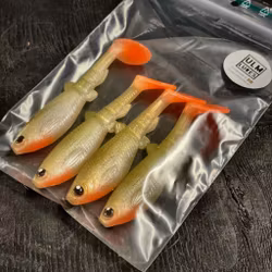 GigabiteV2 Bass Orange 10cm - 4pcs