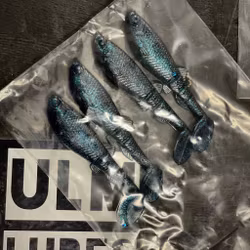 GigabiteV2 Black & Blue UV 8cm - 4pcs