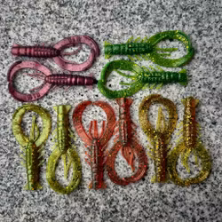 Crawler UV Mix 8,5cm - 10 pcs