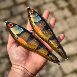 Gigajerk Jr - Motoroil Perch 17,5cm