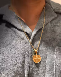 Kompass - Guld halsband