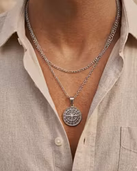 Kompass - Silver halsband