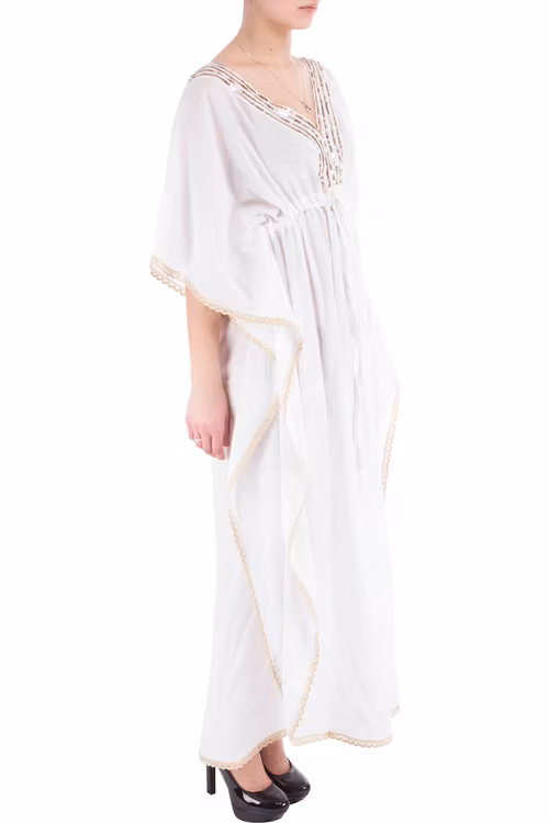 Love forever vit bomulls kimono