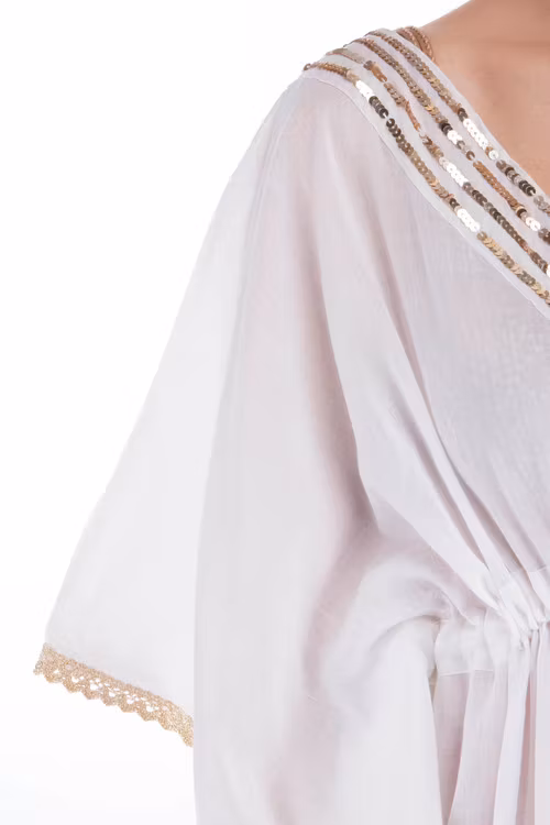 Love forever vit bomulls kimono