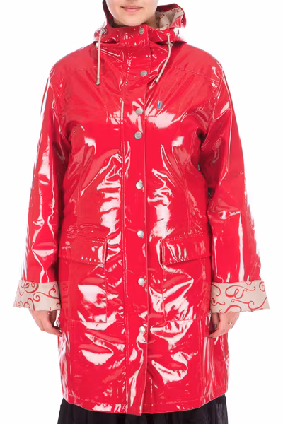 Ösregn regnkappa i  rött