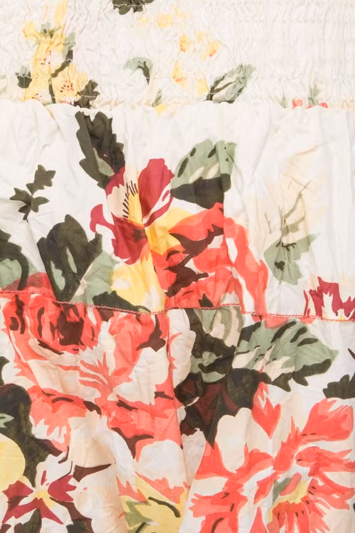 Ewa i Walla blommig byxa beige botten 11270