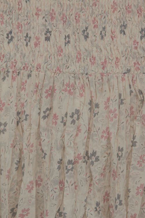 Ewa i Walla blommig kjol Beige 22847