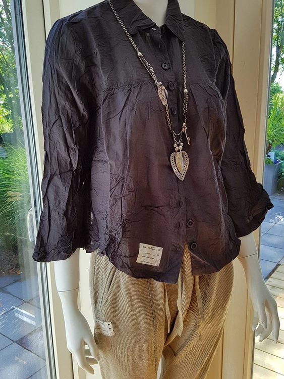 Ewa i Walla Blus Vintage Black 44498