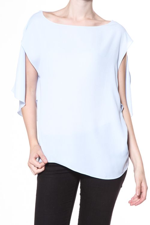 Karen By Simonsen  isblå blus /topp Alaine 43301