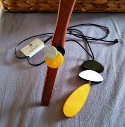 Culture Mix halsband, med gul droppe
