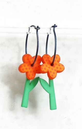 Örhängen orange blomma