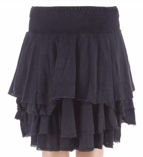 Preloved, butiksplagg, trikå volangkjol från Ewa i Walla