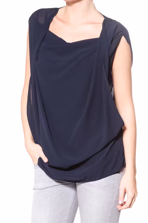 Karen By Simonsen marinblå Jacky blouse 43161
