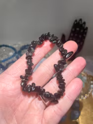 Svart Obsidian armband