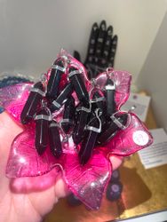 Svart Obsidian bullethänge