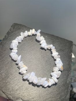 Blå Kalcedon armband