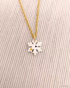 Halsband, snöflinga