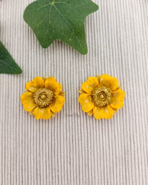 Örhängen blommor, små studs med clips