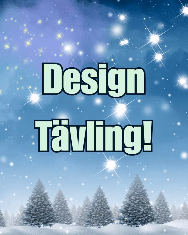 Designtävling November, tema: Vinter / Glitter