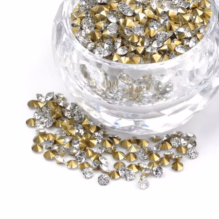 Diamantslipad klar rhinestones av resin, 3mm (250st)