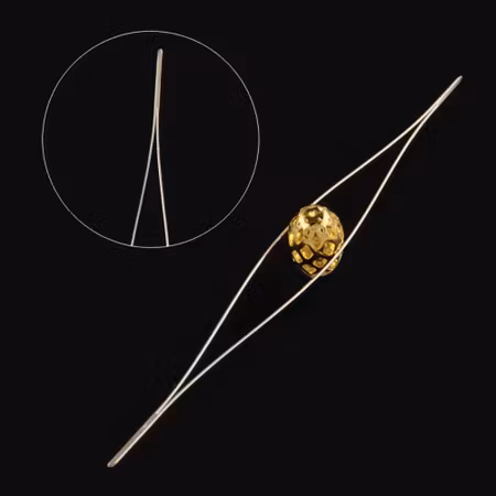 Extra lång pärlnål, big eye needle, nål, 125mm (st)