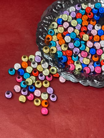 Reflexpärlor, mirakelpärlor, 4mm, mix (100st)