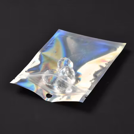 Holo zippåsar, silver (10st)